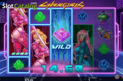 Скрин5. Cybergirls слот