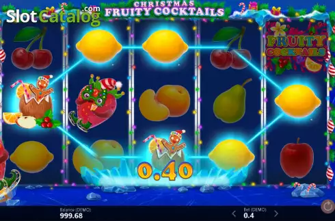 Скрин4. Christmas Fruity Cocktails слот