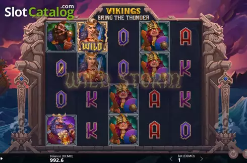 Скрин4. Vikings Bring The Thunder слот