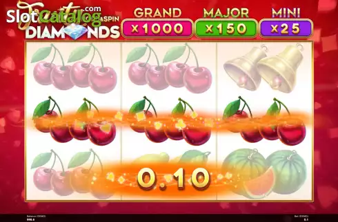 Скрин3. Fruity Diamonds Hold and Spin слот
