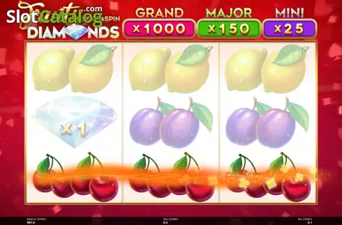 Скрин4. Fruity Diamonds Hold and Spin слот
