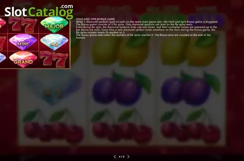 Скрин8. Fruity Diamonds Hold and Spin слот