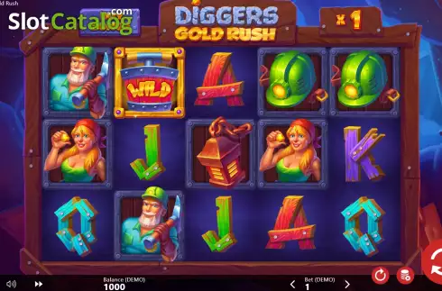 Скрин3. Diggers Gold Rush слот