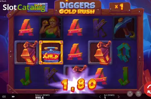 Скрин4. Diggers Gold Rush слот