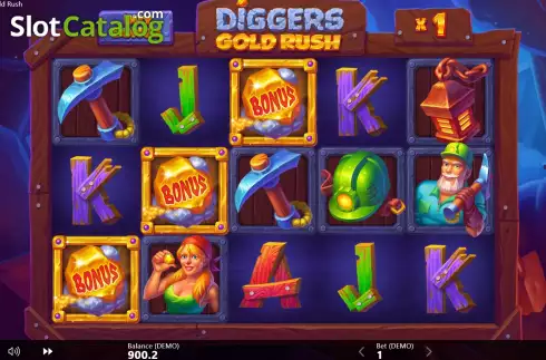 Скрин7. Diggers Gold Rush слот
