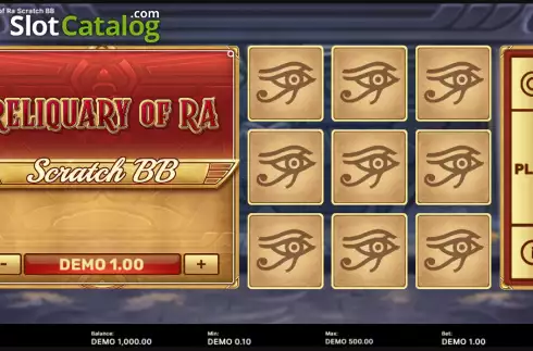 Скрин2. Reliquary of Ra Scratch слот