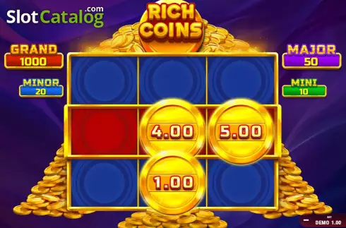 Скрин2. Rich Coins Hold and Spin слот