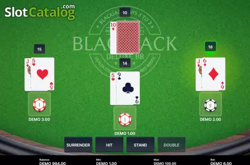 Скрин2. Blackjack Deluxe BB слот