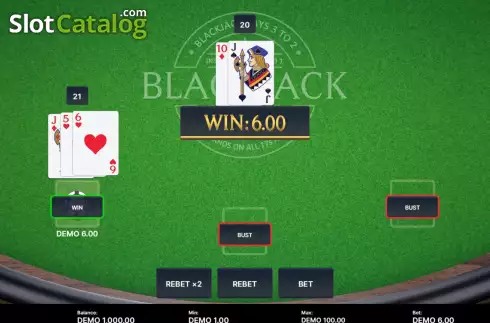 Скрин3. Blackjack Deluxe BB слот