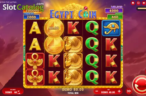 Скрин3. Egypt Coin Hold and Spin слот