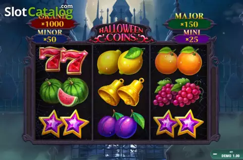 Скрин2. Halloween Coins Hold and Spin слот