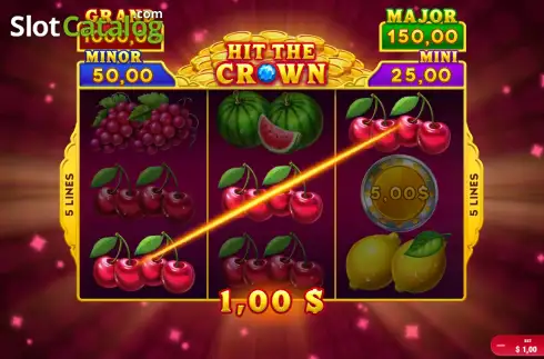 Скрин3. Hit the Crown Hold and Spin слот