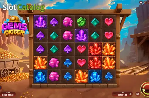 Скрин2. Gems Digger слот