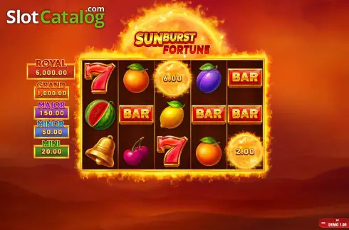 Скрин2. Sunburst Fortune слот