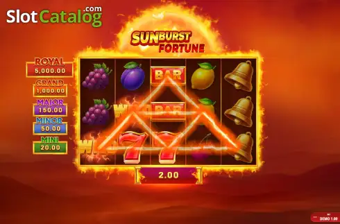 Скрин3. Sunburst Fortune слот