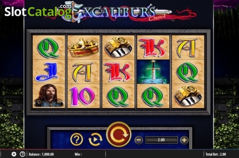 Скрин2. Excalibur's Choice слот