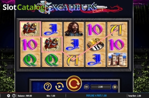 Скрин3. Excalibur's Choice слот
