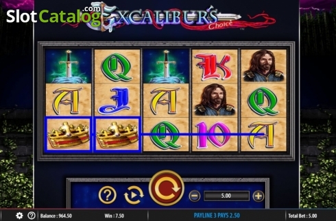 Скрин4. Excalibur's Choice слот