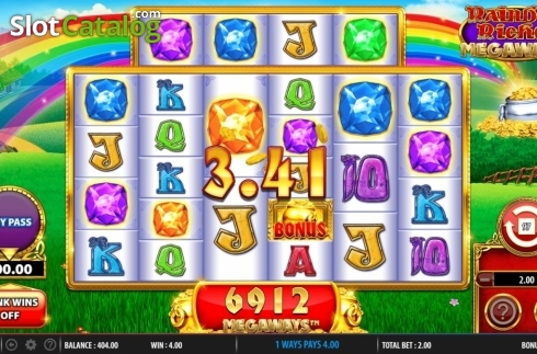 Скрин3. Rainbow Riches Megaways слот
