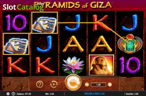 Скрин5. Pyramids of Giza слот
