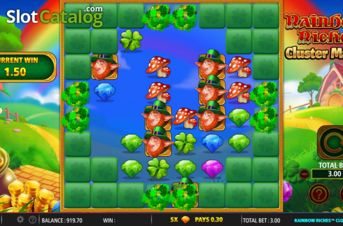 Скрин5. Rainbow Riches Cluster Magic слот