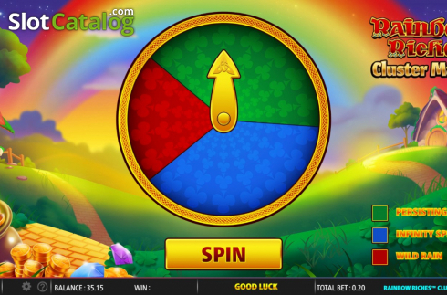 Скрин6. Rainbow Riches Cluster Magic слот