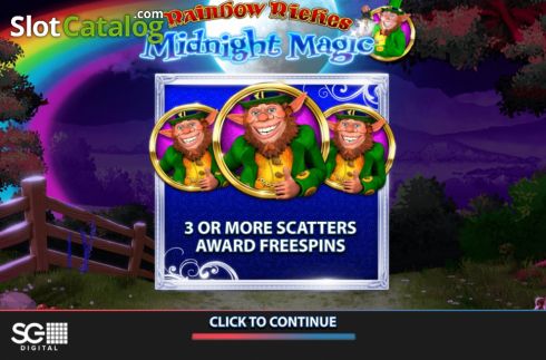 Скрин2. Rainbow Riches Midnight Magic слот