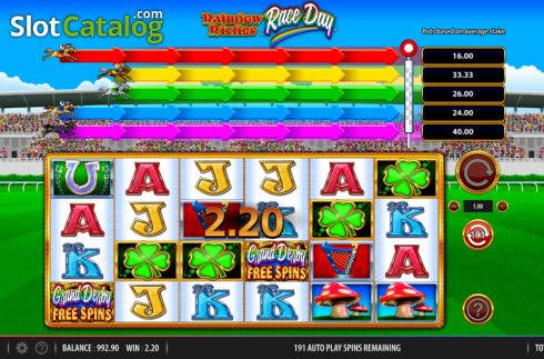 Скрин4. Rainbow Riches Race Day слот
