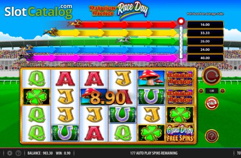 Скрин6. Rainbow Riches Race Day слот