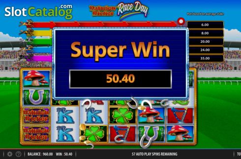 Скрин5. Rainbow Riches Race Day слот