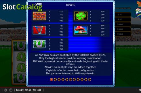 Скрин9. Rainbow Riches Race Day слот