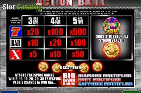 Скрин2. Action Bank слот