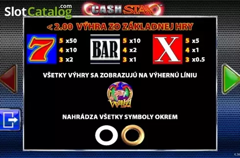 Скрин7. Cash Stax слот
