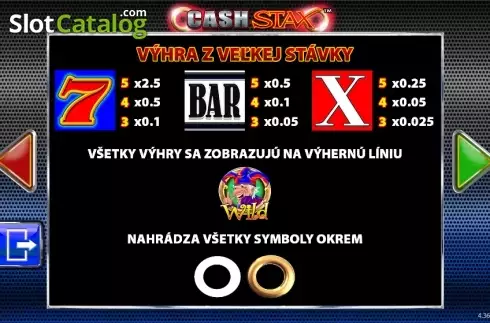 Скрин9. Cash Stax слот