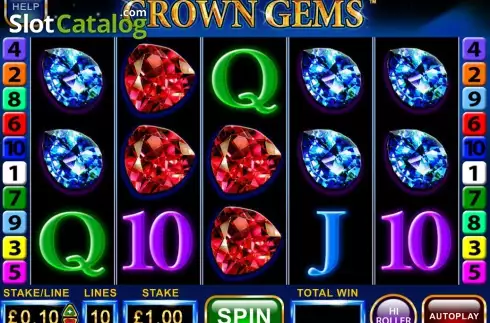 Скрин2. Crown Gems Hi Roller слот
