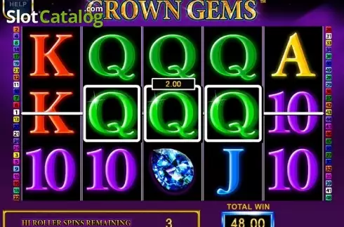 Скрин6. Crown Gems Hi Roller слот