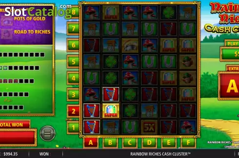 Скрин3. Rainbow Riches Cash Cluster слот