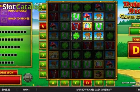 Скрин4. Rainbow Riches Cash Cluster слот