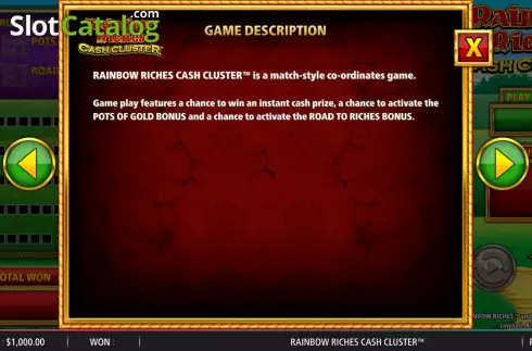 Скрин7. Rainbow Riches Cash Cluster слот