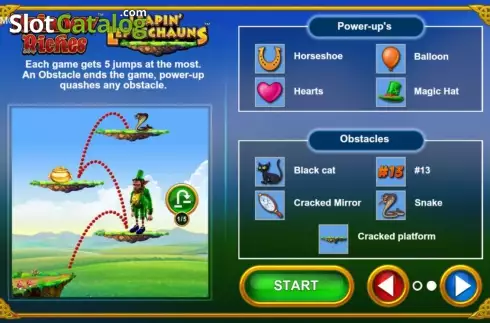 Скрин3. Rainbow Riches Leapin' Leprechauns слот