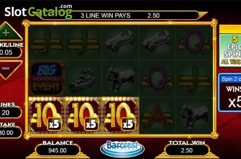 Скрин6. MONOPOLY Big Event слот