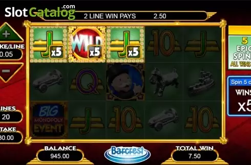 Скрин7. MONOPOLY Big Event слот