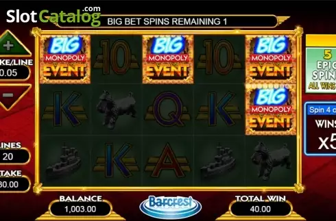 Скрин8. MONOPOLY Big Event слот