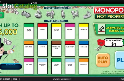 Скрин3. Monopoly Hot Property слот