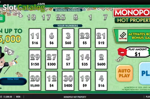 Скрин4. Monopoly Hot Property слот