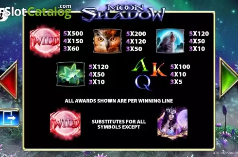 Скрин8. Moon Shadow слот