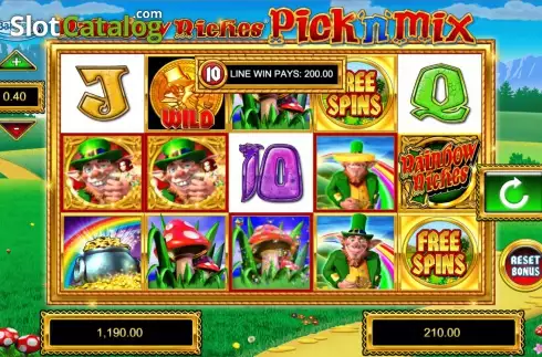 Скрин3. Rainbow Riches Pick'n'Mix слот