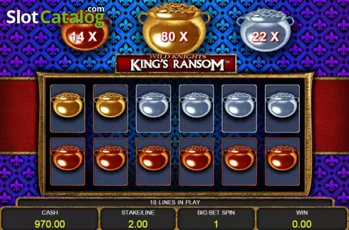 Скрин6. Wild Knights King's Ransom слот
