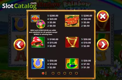 Скрин9. Rainbow Riches Rainbow Frenzy слот