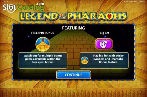 Скрин2. Legend of the Pharaohs слот